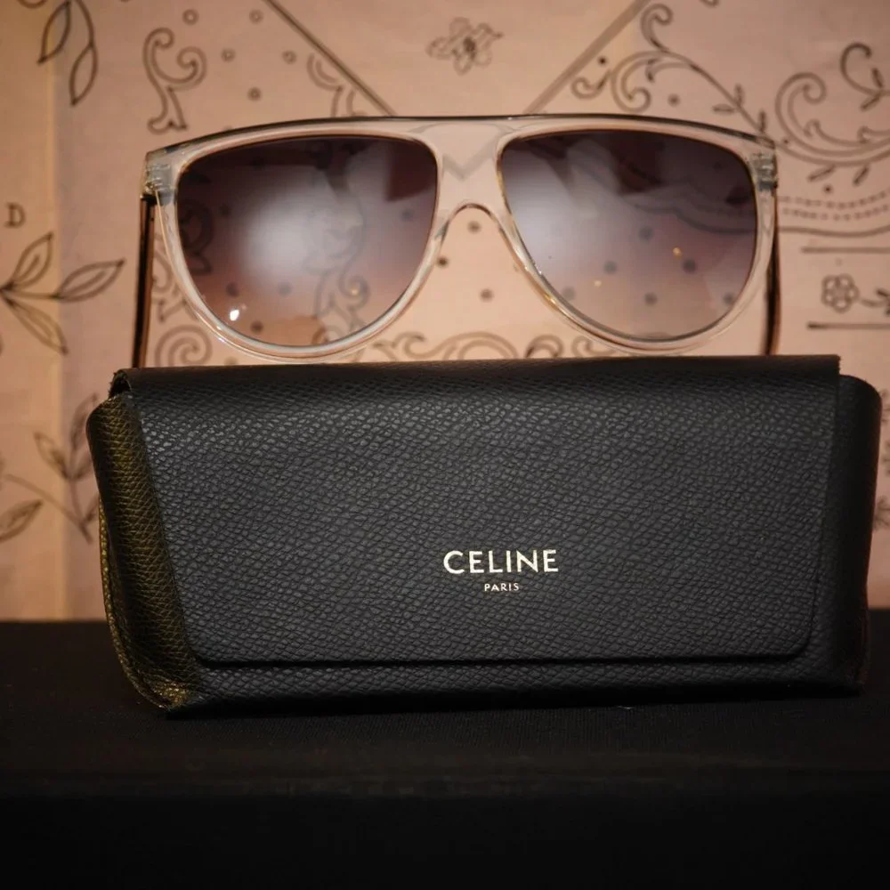 Celine Thin Shadow Crystal Clear Frame CL40006I 72F - Picture 2 of 5